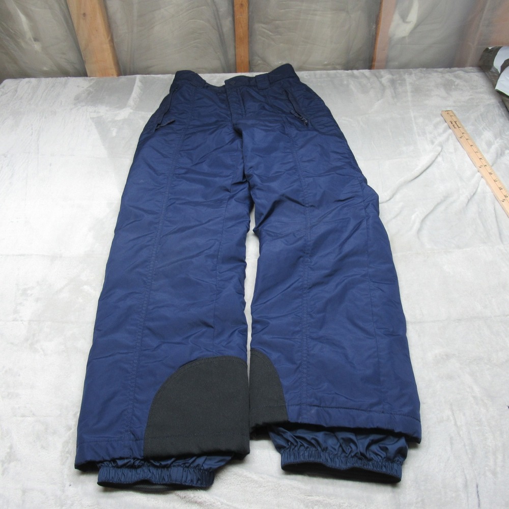 Columbia Snow Pants Womens Medium Blue Insulated Rain Wind Elastic VTG 28x27‎